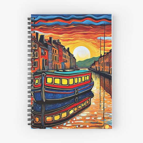 Item preview, Barge on the canal designed and sold by George Hutton Hunter.