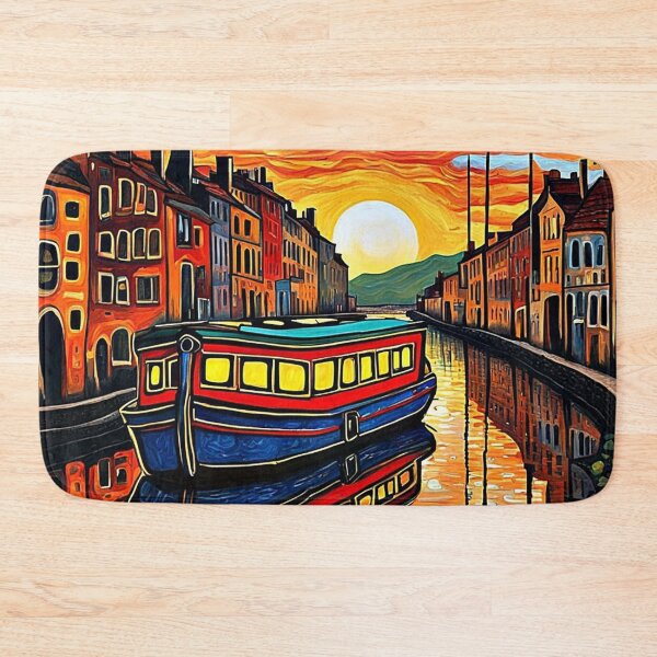 Item preview, Barge on the canal designed and sold by George Hutton Hunter.
