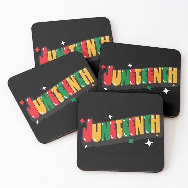Item preview, Juneteenth colorful typography design designed and sold by Jdawnink.