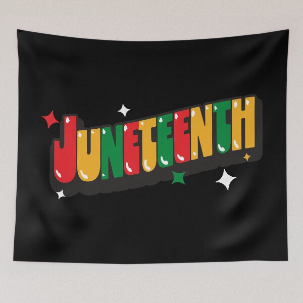 Item preview, Juneteenth colorful typography design designed and sold by Jdawnink.