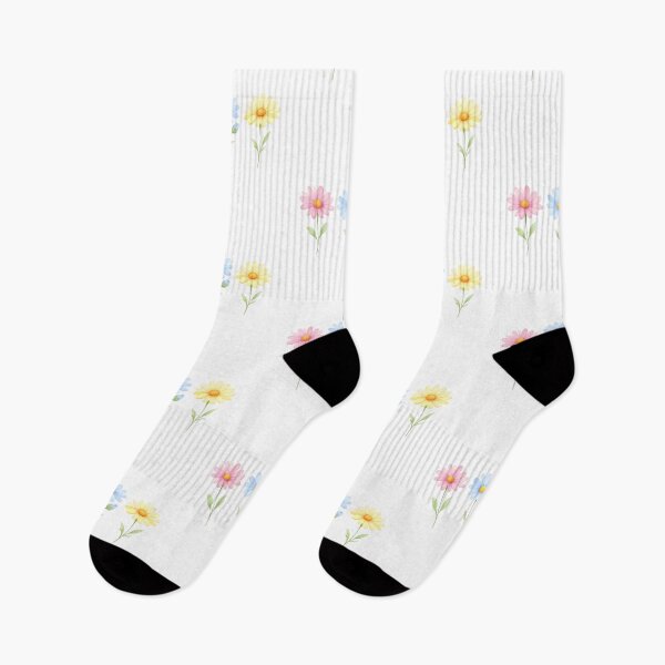 Item preview, Watercolor Pink, Blue and Yellow Flowers  designed and sold by silviaol.