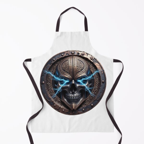 Item preview, Viking Skull Black Shield designed and sold by Bluesax.
