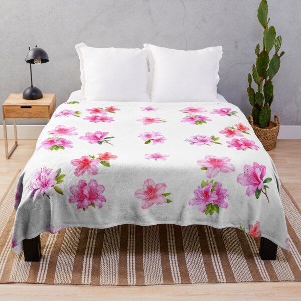 Item preview, Watercolor Pink Azalea Flowers designed and sold by silviaol.
