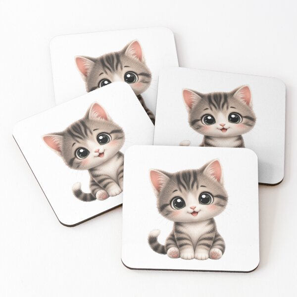 Item preview, Cute Kitten – Kawaii Cat Cartoon Design designed and sold by Bure-NS.