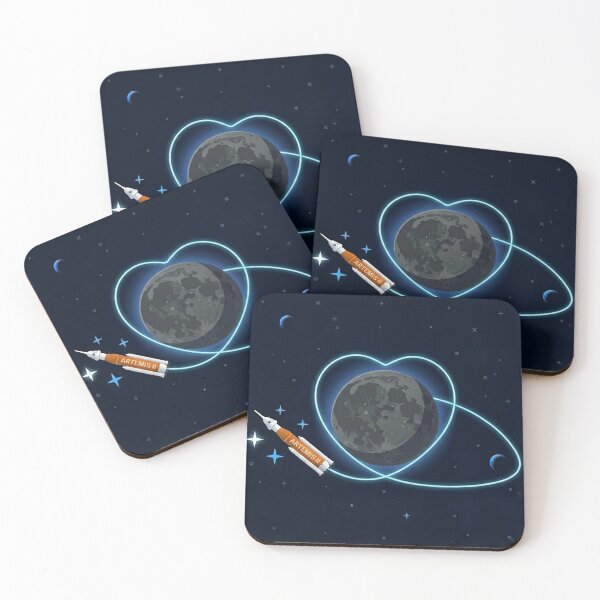 Item preview, Artemis II Lunar Heart Mission Path designed and sold by NadinGerasi.