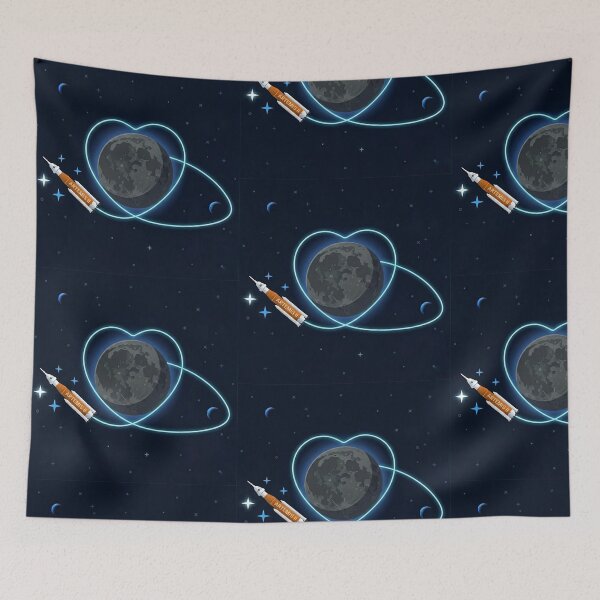 Item preview, Artemis II Lunar Heart Mission Path designed and sold by NadinGerasi.
