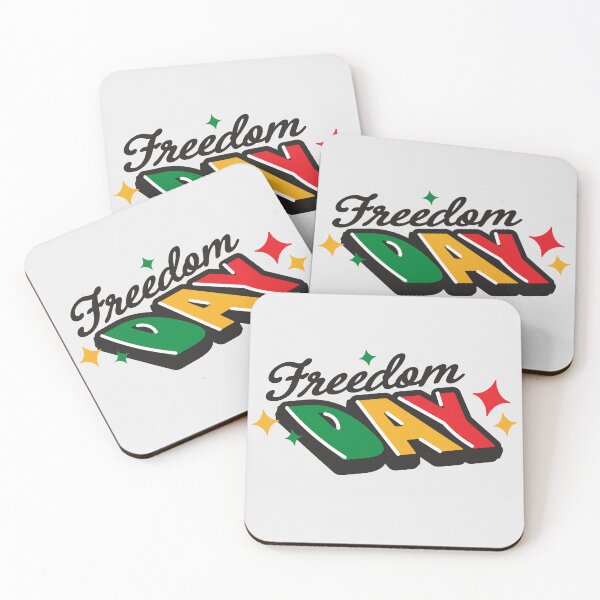 Item preview, Juneteenth Freedom Day African American History colorful typography design designed and sold by Jdawnink.