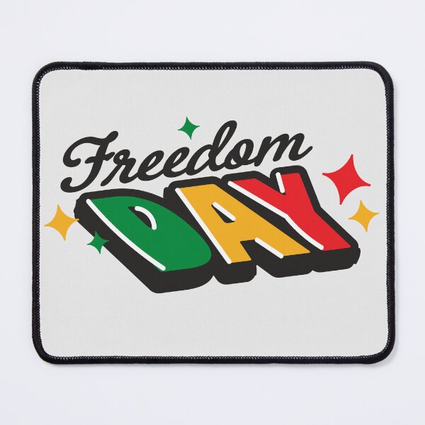 Item preview, Juneteenth Freedom Day African American History colorful typography design designed and sold by Jdawnink.
