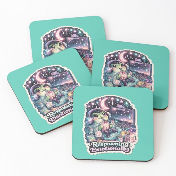 Item preview, Respawning Emotionally Cozy Gamer Frog Sticker designed and sold by irfanshikh.