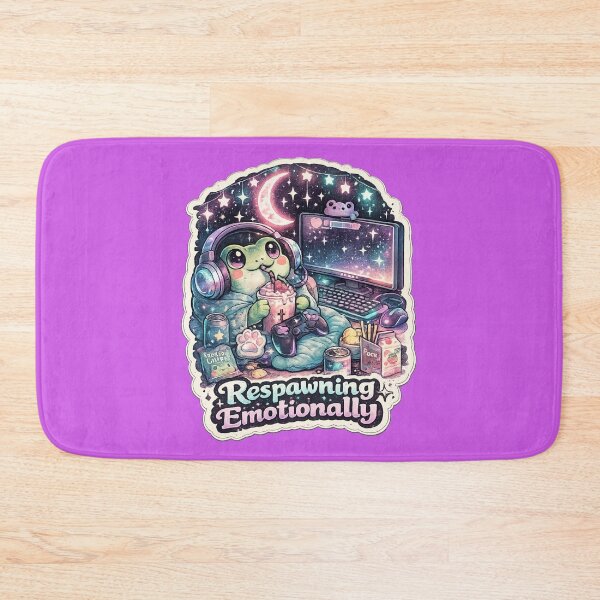 Item preview, Respawning Emotionally Cozy Gamer Frog Sticker designed and sold by irfanshikh.