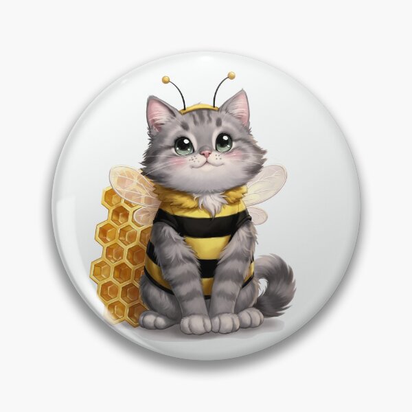 Item preview, Adorable Bee Kitten designed and sold by Artquinox.