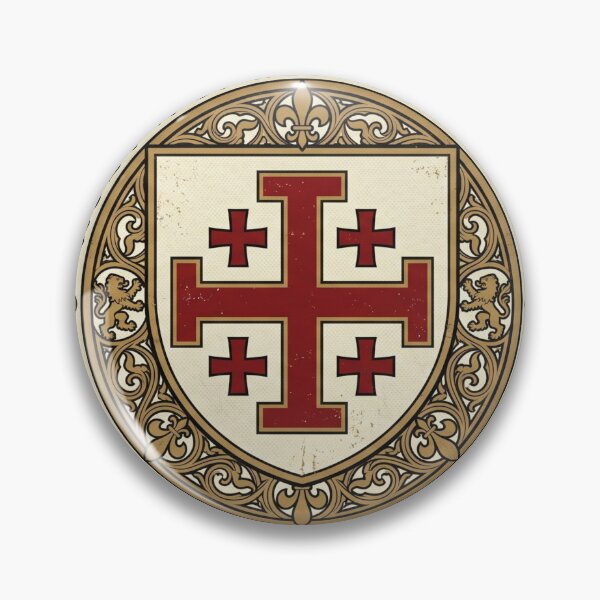 Item preview, Holy Sepulchre Order – Jerusalem Cross Medieval Emblem Badge designed and sold by ElNiro.