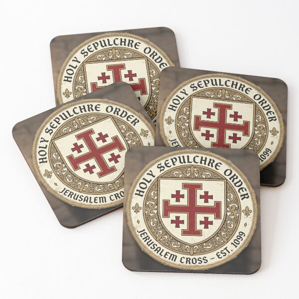 Item preview, Holy Sepulchre Order – Jerusalem Cross Medieval Emblem Badge designed and sold by ElNiro.