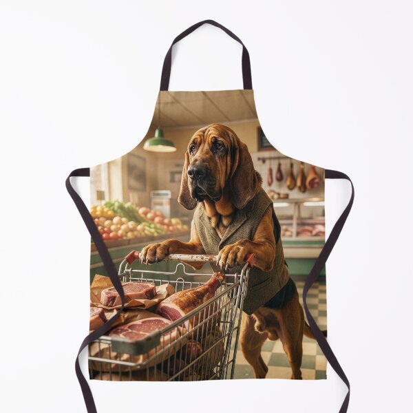 Item preview, Bloodhound Doing His Weekly Grocery Shopping designed and sold by Tridentulus.