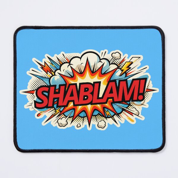 Item preview, SHABLAM! Retro Pop Art Comic Explosion Sticker – Superhero Comic Style Design designed and sold by Rebel Fusion.
