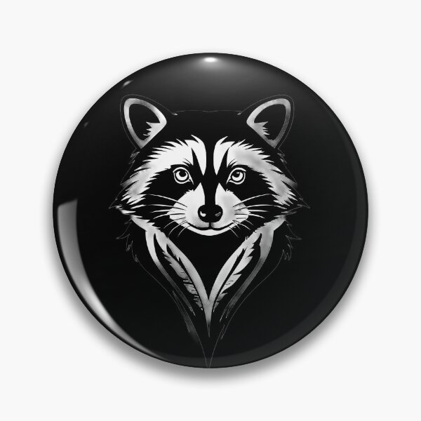 Item preview, Fierce Raccoon Fox Head Tribal Tattoo Stencil designed and sold by UrbanPrts.