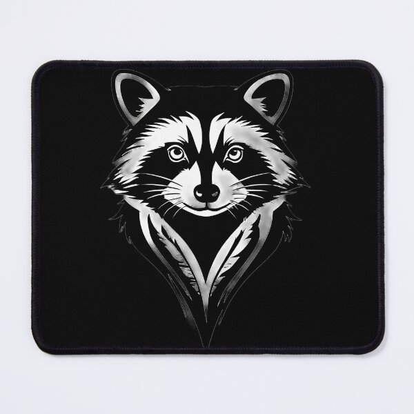 Item preview, Fierce Raccoon Fox Head Tribal Tattoo Stencil designed and sold by UrbanPrts.