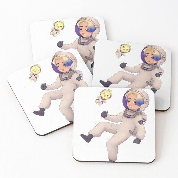 Item preview, Mingi Ateez astronaut sticker designed and sold by AmeriDraws.