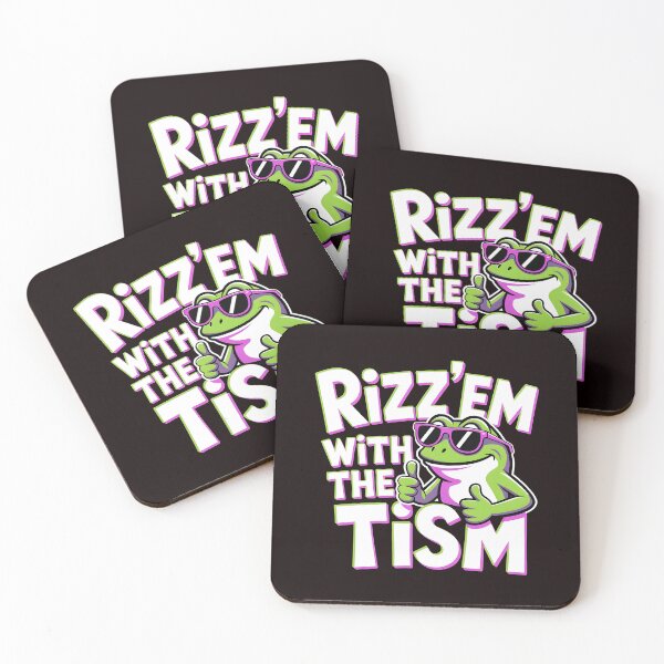 Item preview, Funny Frog Rizz`Em With The Tism Shirt – Cute Autistic Frog Meme Apparel designed and sold by Redgiant87x.