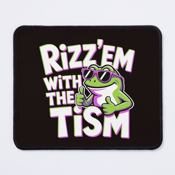 Item preview, Funny Frog Rizz`Em With The Tism Shirt – Cute Autistic Frog Meme Apparel designed and sold by Redgiant87x.