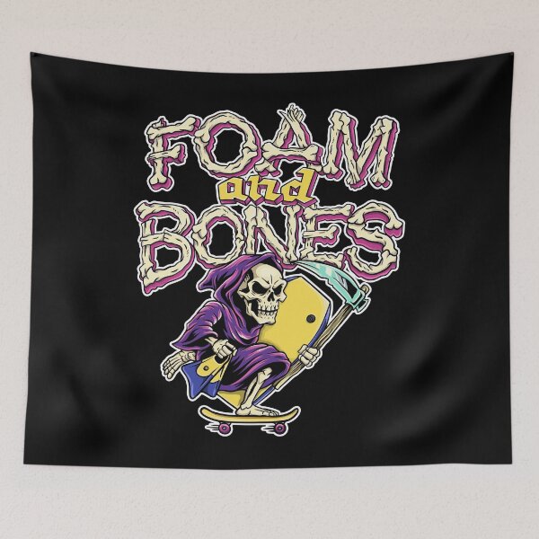 Item preview, Foam and Bones Bodyboard Skeleton Reaper designed and sold by ImaginarStore.