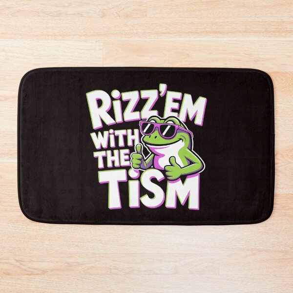 Item preview, Funny Frog Rizz`Em With The Tism Shirt – Cute Autistic Frog Meme Apparel designed and sold by Redgiant87x.