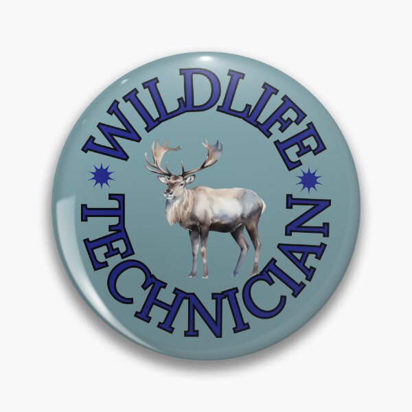 Item preview, Wildlife Technician Caribou Circular Blue Text logo designed and sold by Shel13X.