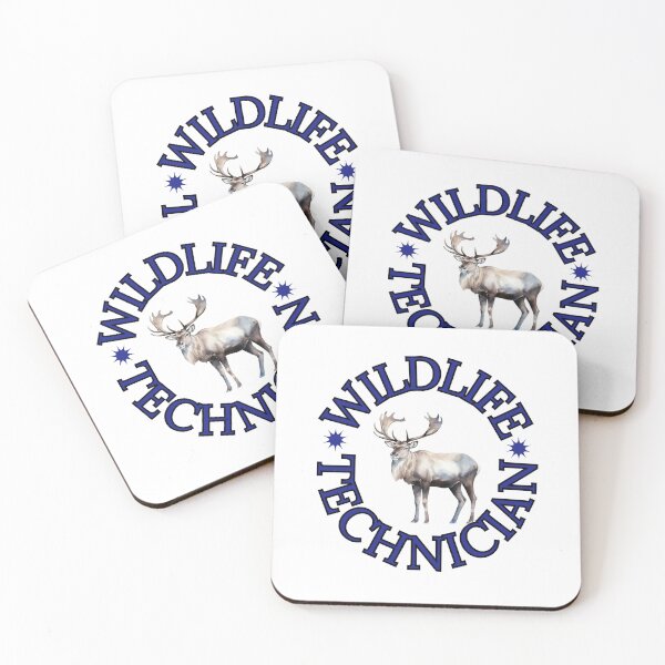 Item preview, Wildlife Technician Caribou Circular Blue Text logo designed and sold by Shel13X.