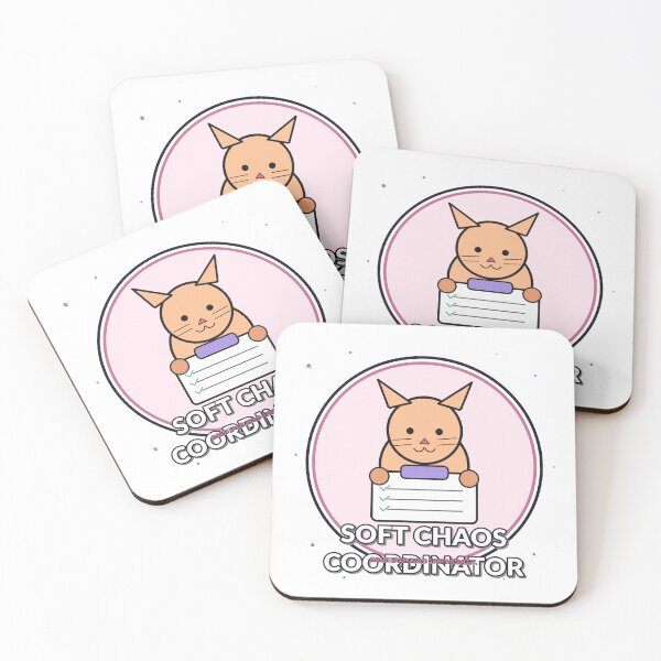 Item preview, Soft Chaos Coordinator Cute Cat Checklist Design designed and sold by Cozy Oddities Studio.