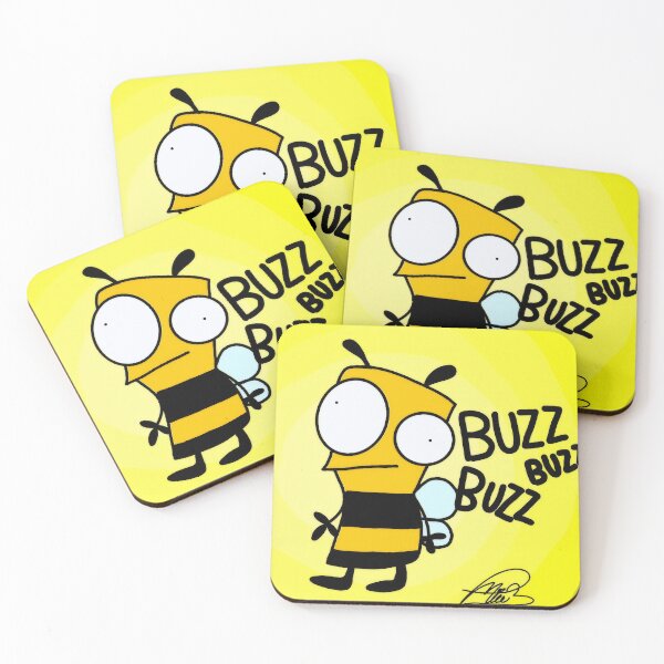 Item preview, Buzz Buzz — Funky Bee Character Art designed and sold by JustBee-CauseStudio.