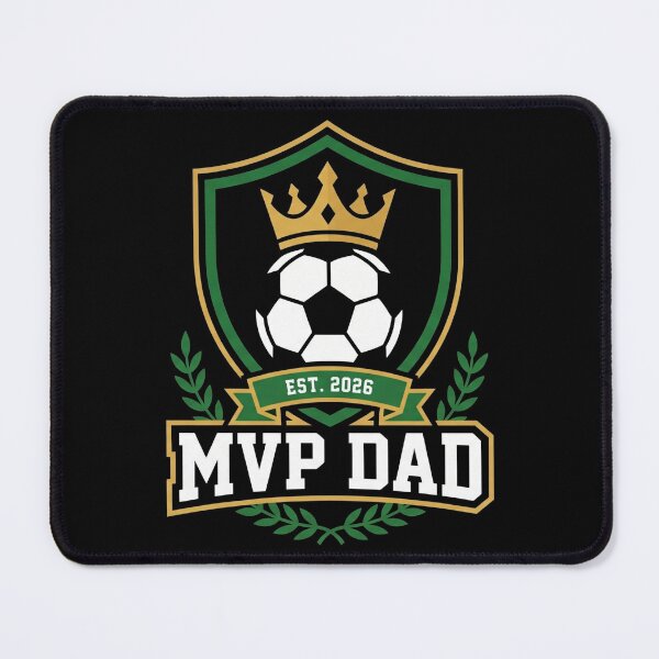 Item preview, MVP Dad Soccer Crest Crown Father's Day designed and sold by TeNovaStudio.