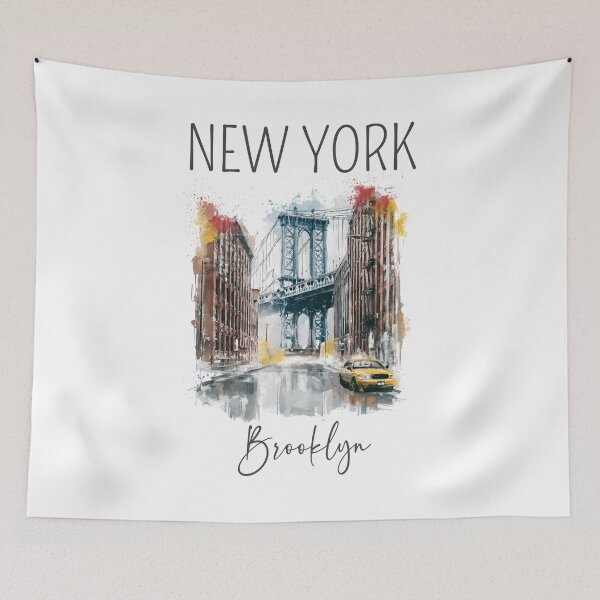 Item preview,  A Watercolor Design of the Brooklyn - New York  designed and sold by Sketch-Shack.