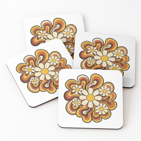 Item preview, Retro 70s Daisy Flower Vintage Aesthetic Design designed and sold by Osmose-Studio ⭐⭐⭐⭐⭐.