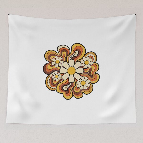 Item preview, Retro 70s Daisy Flower Vintage Aesthetic Design designed and sold by Osmose-Studio.