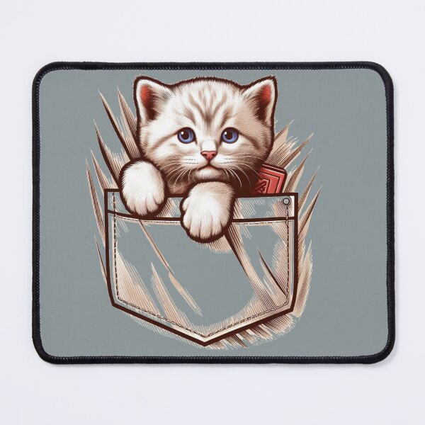 Item preview, Adorable little kitten inside a pocket designed and sold by Artquinox.