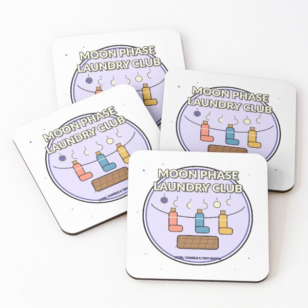 Item preview, Moon Phase Laundry Club Funny Laundry Design designed and sold by Cozy Oddities Studio.