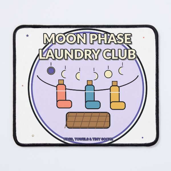 Item preview, Moon Phase Laundry Club Funny Laundry Design designed and sold by Cozy Oddities Studio.