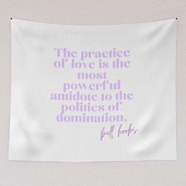 Item preview, Bell Hooks Quote on Love designed and sold by AnimaliaStar.