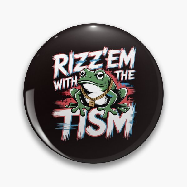 Item preview, Funny Frog Rizz`Em With The Tism Shirt – Internet Meme Autism Awareness Apparel designed and sold by Redgiant87x.
