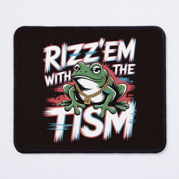 Item preview, Funny Frog Rizz`Em With The Tism Shirt – Internet Meme Autism Awareness Apparel designed and sold by Redgiant87x.