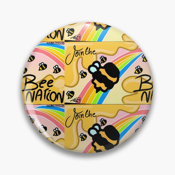Item preview, Join the Bee Nation Rainbow Aesthetic Art designed and sold by JustBee-CauseStudio.