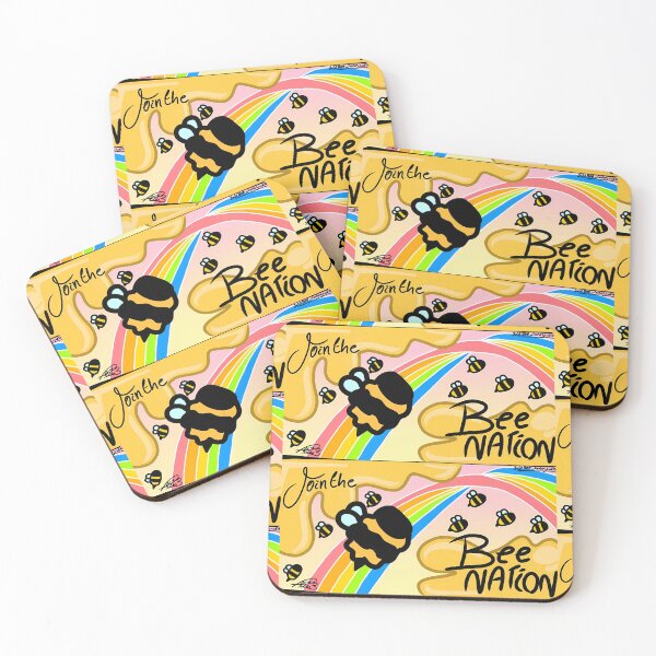 Item preview, Join the Bee Nation Rainbow Aesthetic Art designed and sold by JustBee-CauseStudio.