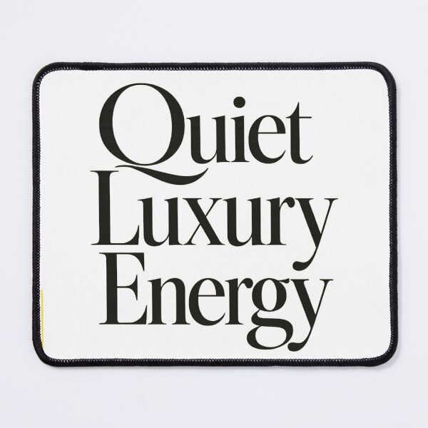 Item preview, Quiet Luxury Energy Minimal Typography Sticker designed and sold by irfanshikh.