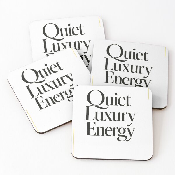 Item preview, Quiet Luxury Energy Minimal Typography Sticker designed and sold by irfanshikh.