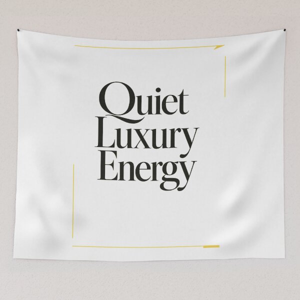 Item preview, Quiet Luxury Energy Minimal Typography Sticker designed and sold by irfanshikh.