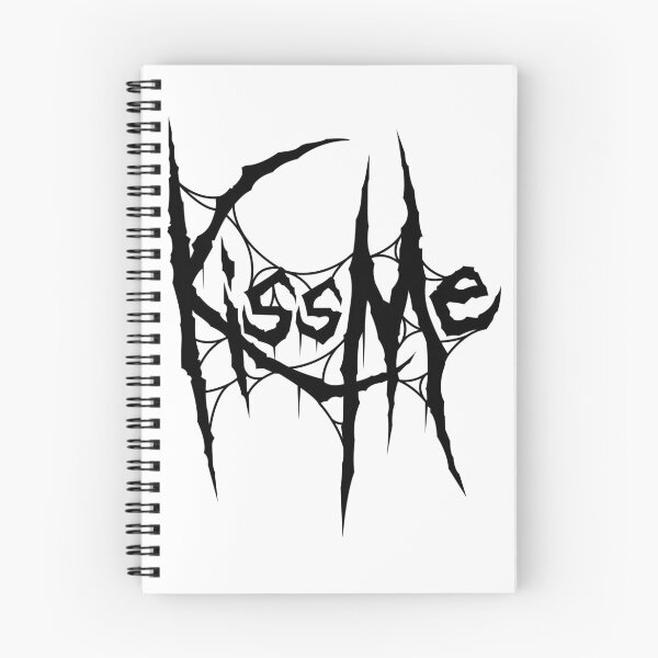 Item preview, Kiss me. Dark lettering art designed and sold by Tribalgothss.