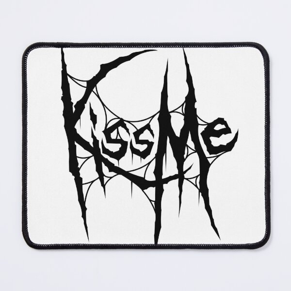 Item preview, Kiss me. Dark lettering art designed and sold by Tribalgothss.