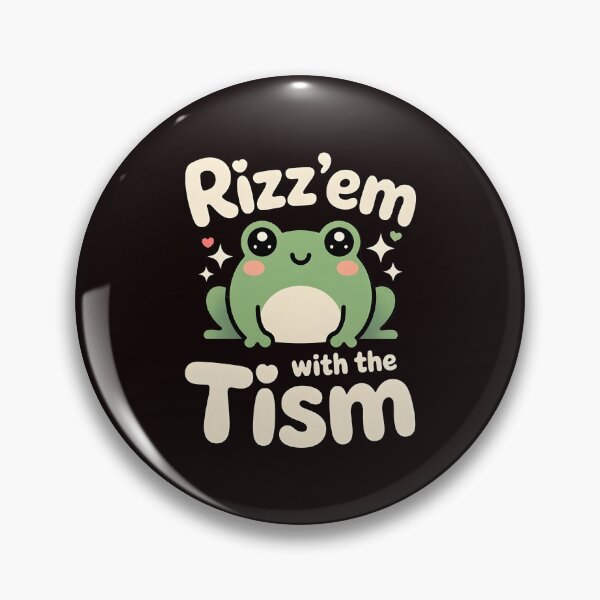 Item preview, Funny Frog Rizz`Em With The Tism Shirt – Retro Frog Meme For Autistic Humor Fans designed and sold by Redgiant87x.