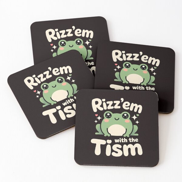 Item preview, Funny Frog Rizz`Em With The Tism Shirt – Retro Frog Meme For Autistic Humor Fans designed and sold by Redgiant87x.