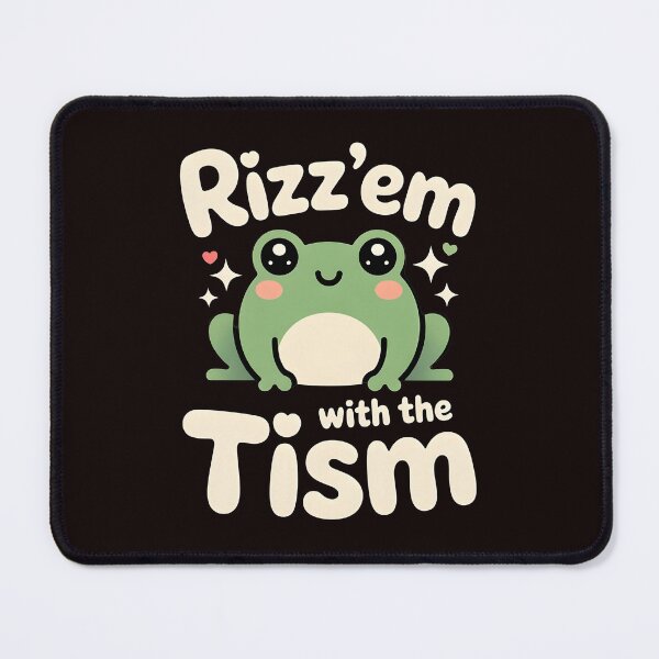 Item preview, Funny Frog Rizz`Em With The Tism Shirt – Retro Frog Meme For Autistic Humor Fans designed and sold by Redgiant87x.